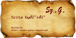Szita Győző névjegykártya